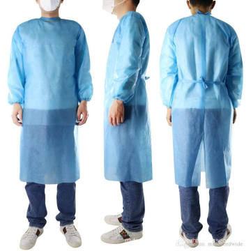 Waterproof/Plastic CPE/Poly/PE/Scrub/Operation/PP/SMS Nonwoven Disposable Protective Isolation Surgical Gown for Doctor/Surgeon